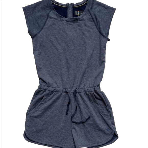 Smartwool Pants - Smartwool Womens Sz XS Active Reset Romper Heather Blue Merino Blend